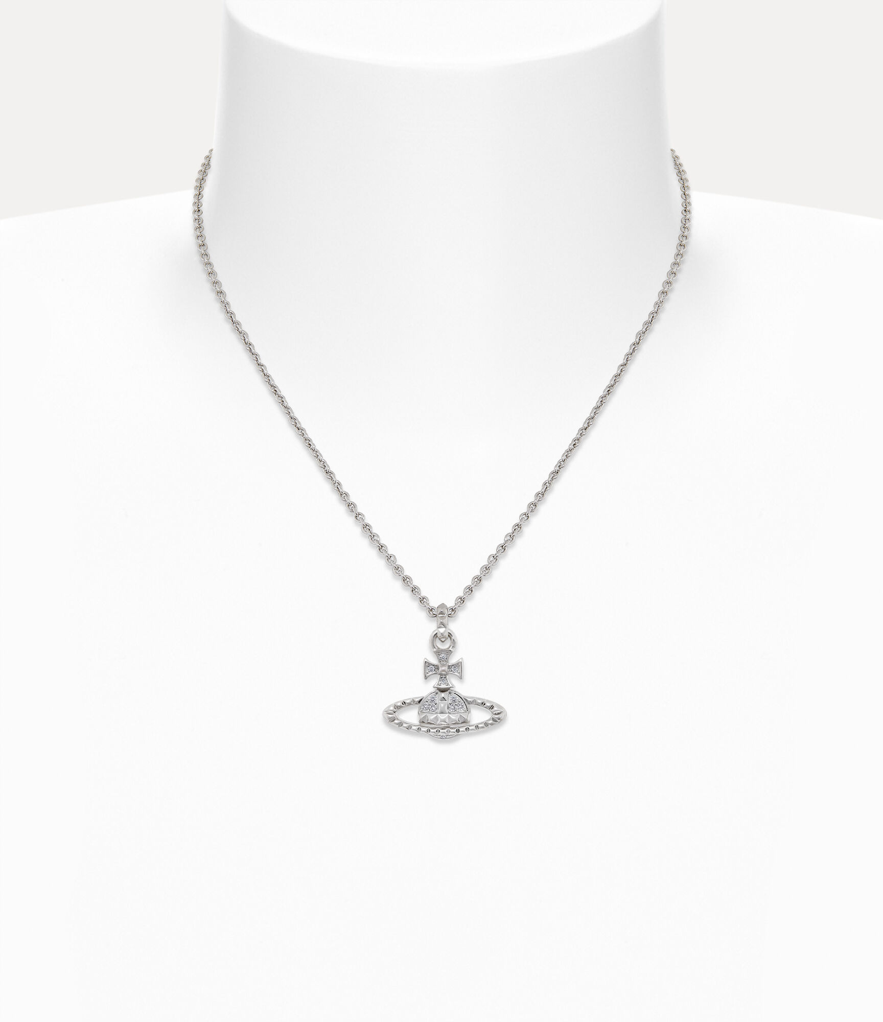 Petite Original Orb Pendant Necklace in  GOLD-GREEN-TRANSPARENT-LIGHT-MINT-Enamel-LIGHT | Vivienne Westwood®